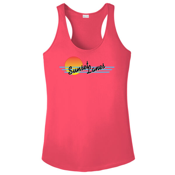 Sunset Lanes - Women's PosiCharge ® Competitor Racerback Tank Thumbnail
