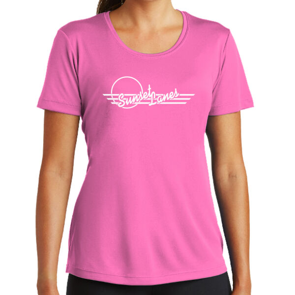 Sunset Lanes Logo 2 - Women's PosiCharge ® Competitor Tee Thumbnail